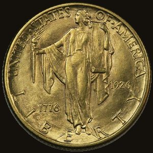 Obverse of a Quarter Eagle ($2.50).