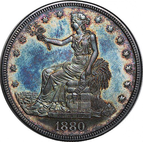 Obverse of a Trade Dollar.