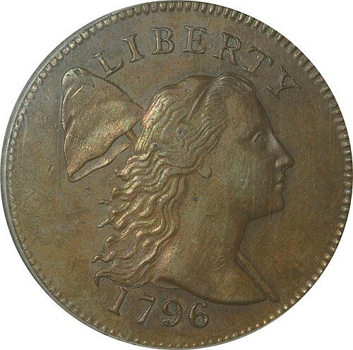 Obverse of a Liberty Cap Large Cent.