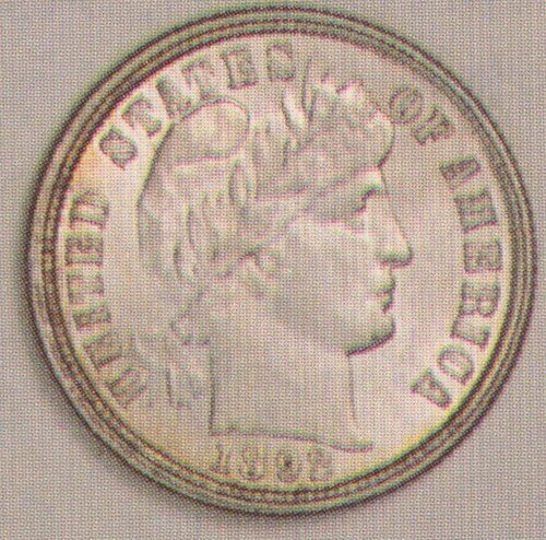 A Good-grade coin: heavy, even wear, design mostly flat.