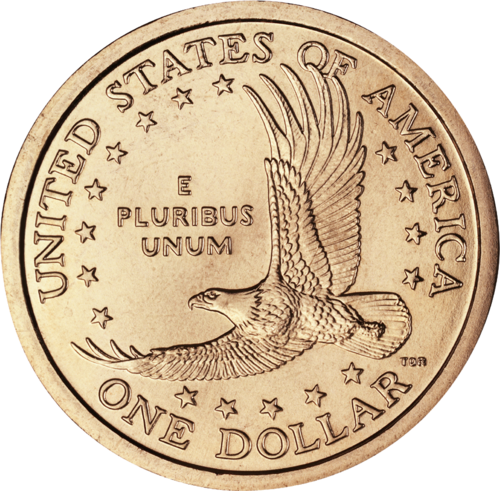 Reverse of a Sacagawea / Native American Dollar.