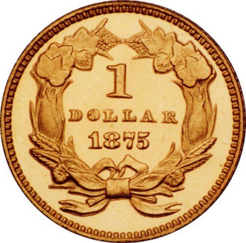 Reverse of a Gold Dollar.