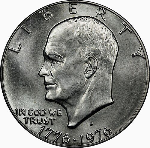 A mintmark (the small 'S' here) shows which mint made the coin.
