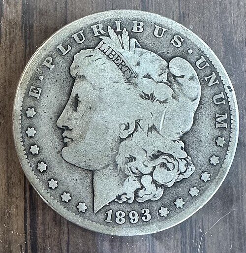 A circulated coin showing real wear from handling.