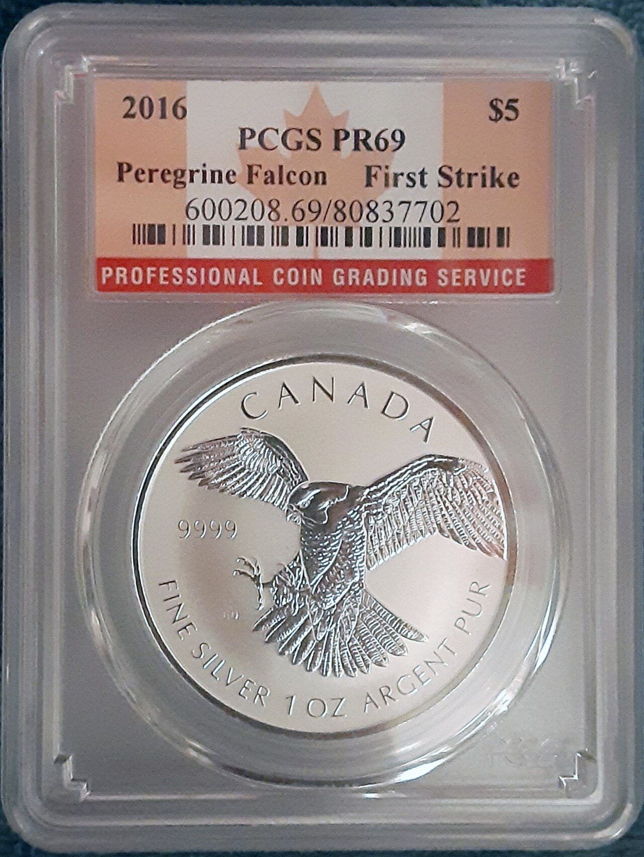 Coin sealed in a PCGS grading slab