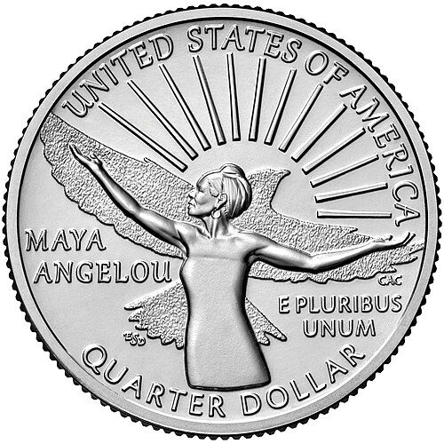 Obverse of a American Women Quarters.