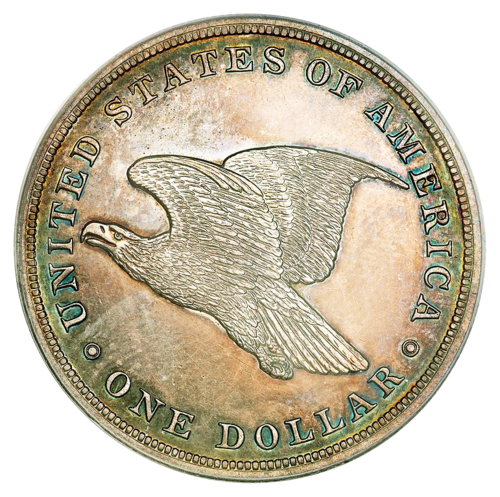 Reverse of a Gobrecht Dollar.