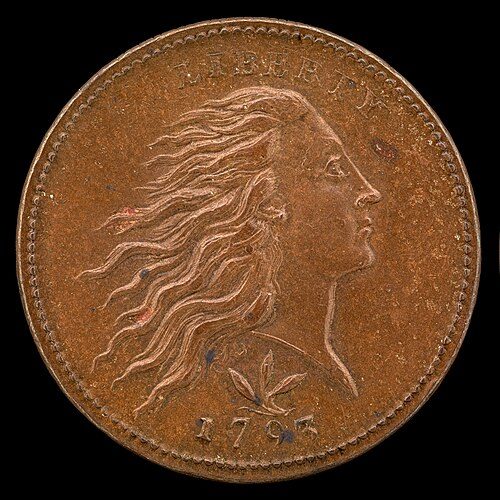 Obverse of a Flowing Hair Wreath Cent.