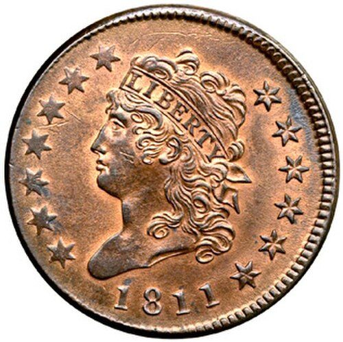 Obverse of a Classic Head Large Cent.